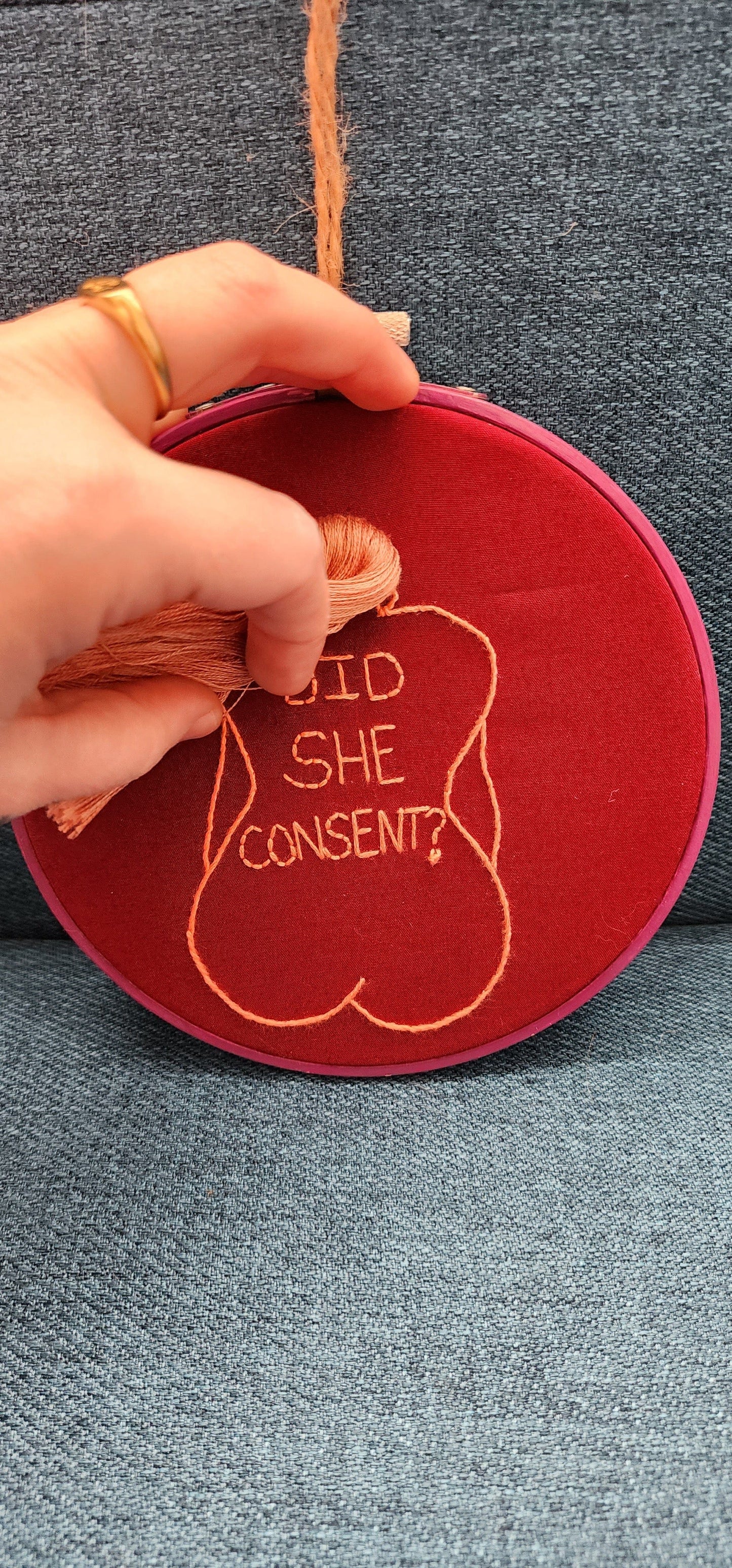Embrace Embroidery "Did She Consent?"