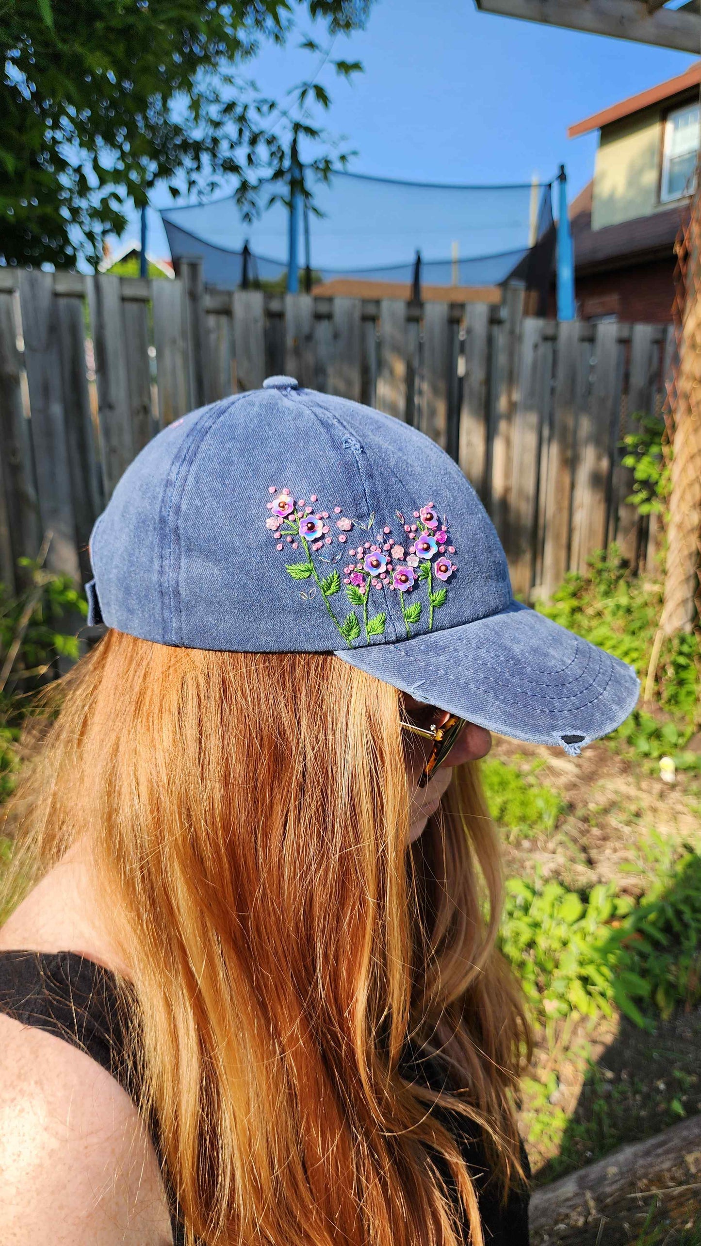 Embrace Embroidery Hats Hand Embroidered 100% Cotton Dad Hat