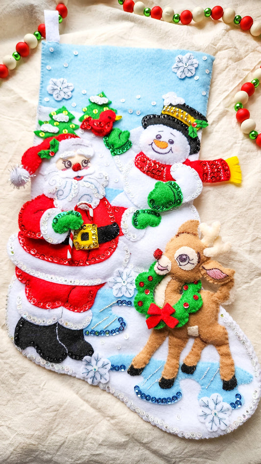 Embrace Embroidery Holiday Stocking Heirloom Holiday Stocking