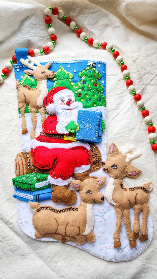 Embrace Embroidery Holiday Stocking Heirloom Holiday Stocking- Christmas Eve!