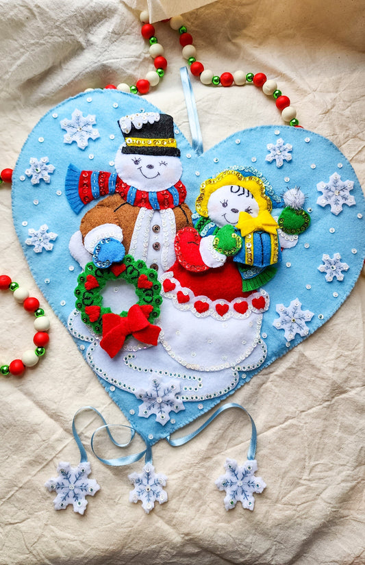 Embrace Embroidery  Jack & Jill Frost Holiday Wall Hanging!