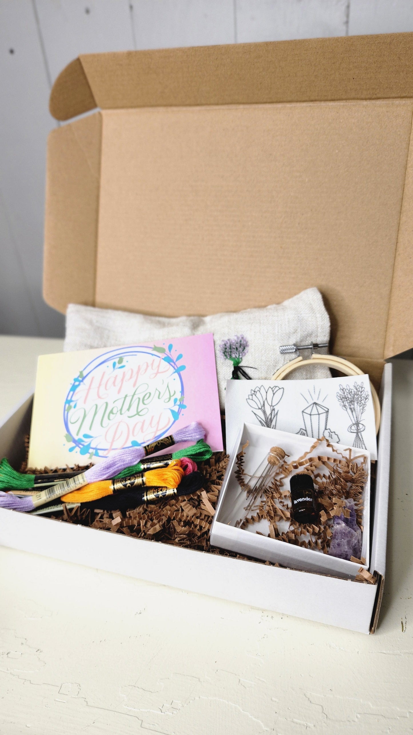 Embrace Embroidery  Embroidery kit Mindful Moments Embroidery Gift Box