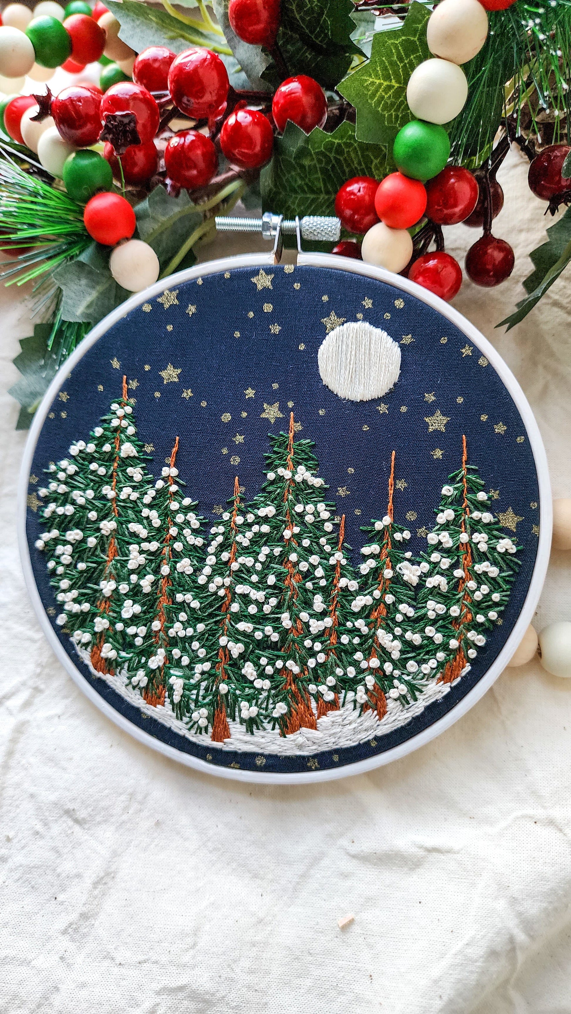 Embrace Embroidery Embroidery Kit Silent Night- Complete DIY Embroidery Kit