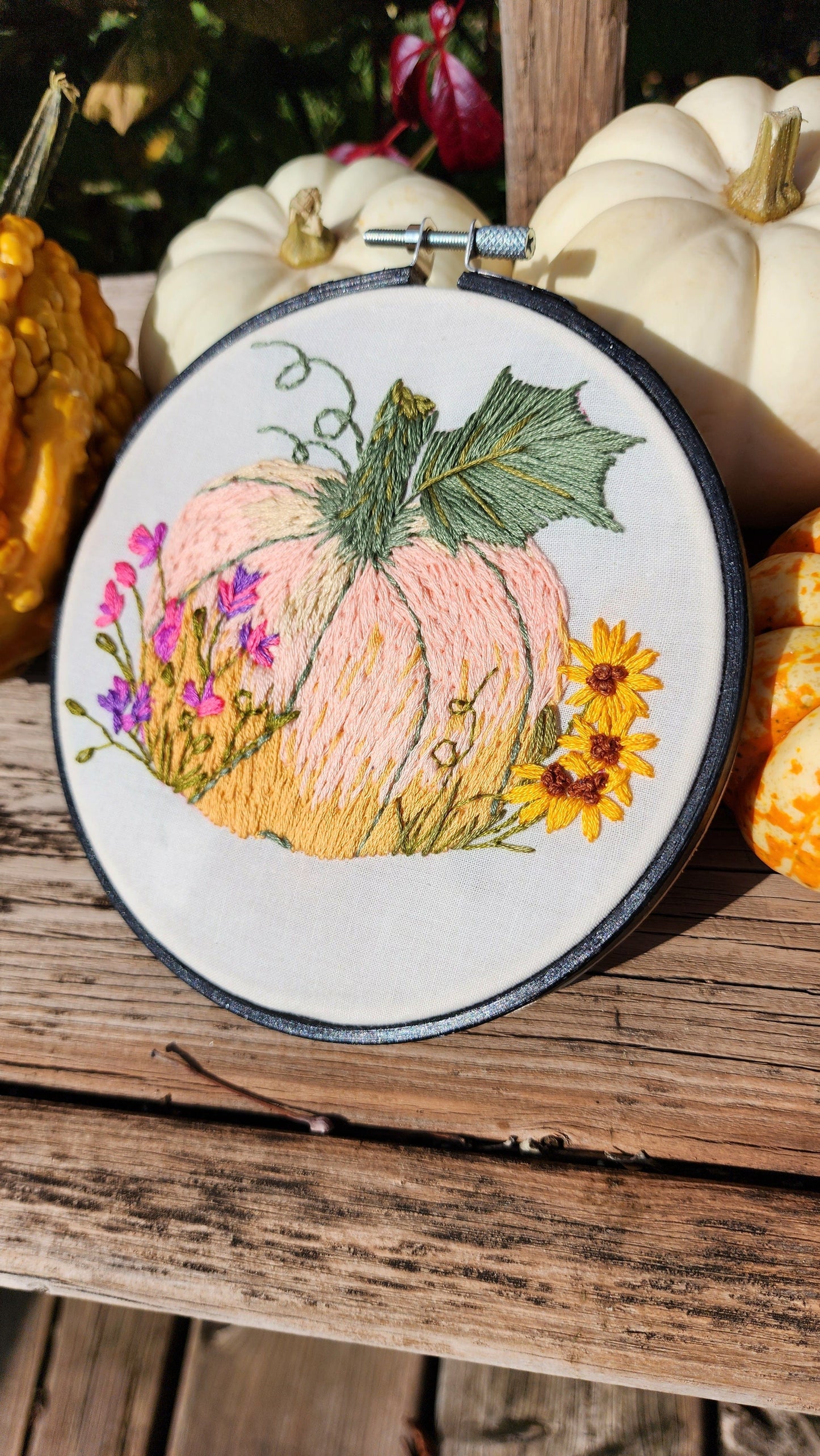 Embrace Embroidery Embroidery Kit The Blush Pumpkin- Complete DIY Embroidery Kit- PRE ORDER